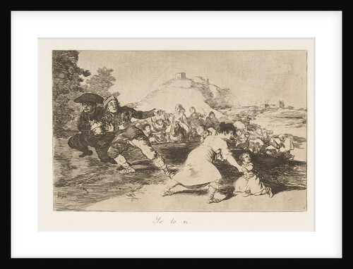 Plate 44 from 'The Disasters of War': 'I saw…, 1810 by Francisco Goya