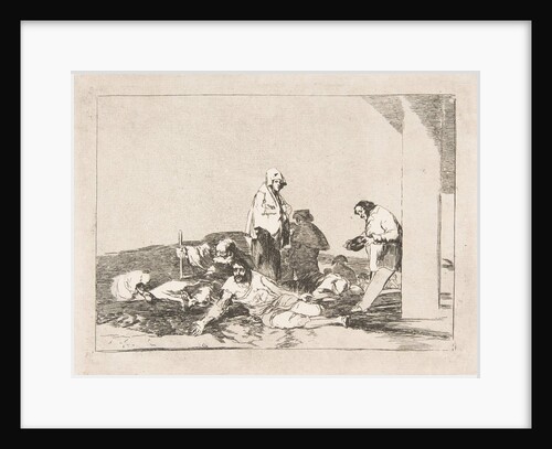 Plate 58 from 'The Disasters of War': 'It's no use crying …, 1811-12 by Francisco Goya