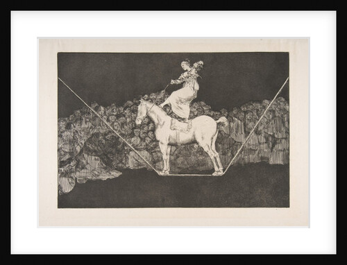 Plate B from the 'Disparates':Punctual Folly, ca. 1816-23 by Francisco Goya