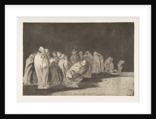 Plate 8 from the 'Disparates': The men in sacks, ca. 1816-23 by Francisco Goya