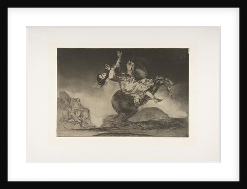 Plate 10 from the 'Disparates': The horse abductor, ca. 1816-23 by Francisco Goya