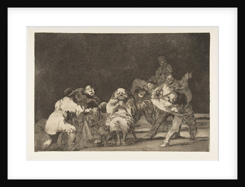 Plate 17 from the 'Disparates': Loyalty, ca. 1816-23 by Francisco Goya