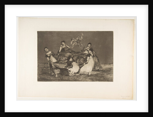 Plate 1 from the 'Disparates': Feminine folly., ca. 1816-23 by Francisco Goya