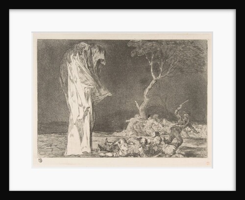 Plate 2 from the 'Disparates': Folly of Fear, ca. 1816-23 by Francisco Goya
