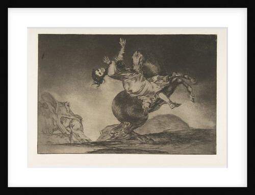 Plate 10 from the 'Disparates': The horse abductor , ca. 1816-23 by Francisco Goya