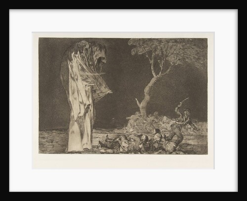Plate 2 from the 'Disparates': Folly of Fear, ca. 1816-23 by Francisco Goya