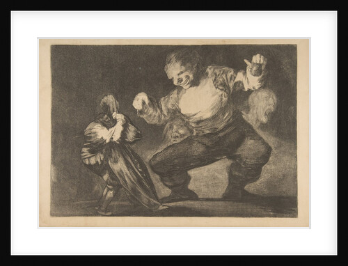 Plate 4 from the 'Disparates': Simpleton, ca. 1816-23 by Francisco Goya