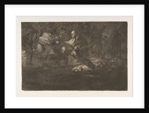 Plate 18 from the 'Disparates':Birds of a feather flock together, ca. 1816-23 by Francisco Goya