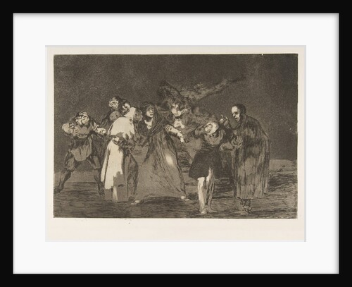 Plate 16 from the 'Disparates': Wounds heal quicker than hasty words, ca. 1816-23 by Francisco Goya