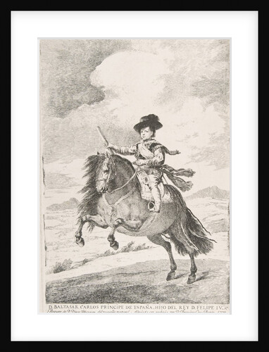 Baltasar Carlos, Prince of Spain and Son of Philip I by Francisco Goya