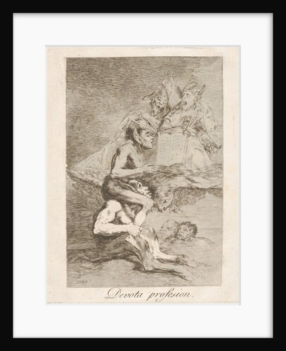 Plate 70 from 'Los Caprichos': Devout Profession, 1799 by Francisco Goya