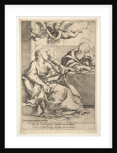 The Holy Family with Two Angels by Guido Reni