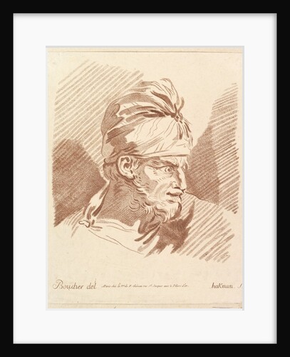 Head of a Man Wearing a Turban, mid to late 18th century by Hakman