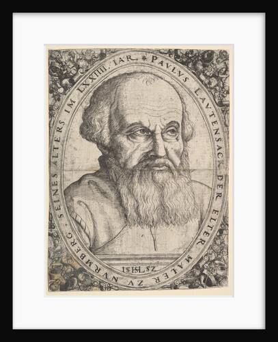 Portrait of Paulus Lautensack the Elder, 1552 by Hans Sebald Lautensack