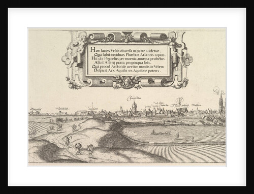 View of Nuremberg, to the east, left plate, 1552 by Hans Sebald Lautensack