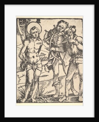Martyrdom of St. Sebastian with Two Crossbow Men by Hans Baldung