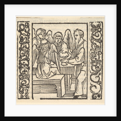 Angels Served at a Table, illustration from Speculum Passionis, 1507, 1507 by Hans Baldung