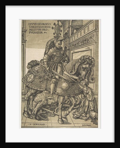Saint George on Horseback, 1508/1518 by Hans Burgkmair