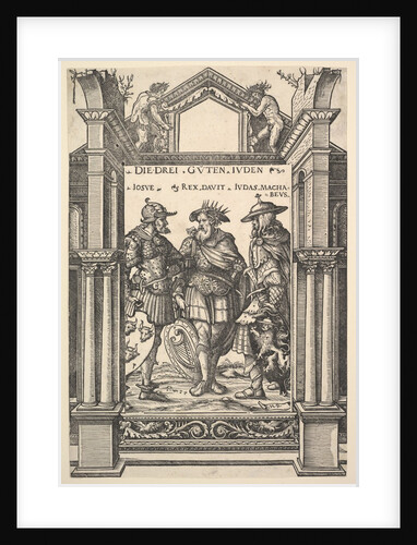 The Three Jewish Heroes, from Heroes and Heroines, 1516 by Hans Burgkmair