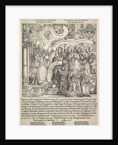 Maximilian Presented by his Patron Saints to the Almighty, 1519 by Hans Springinklee