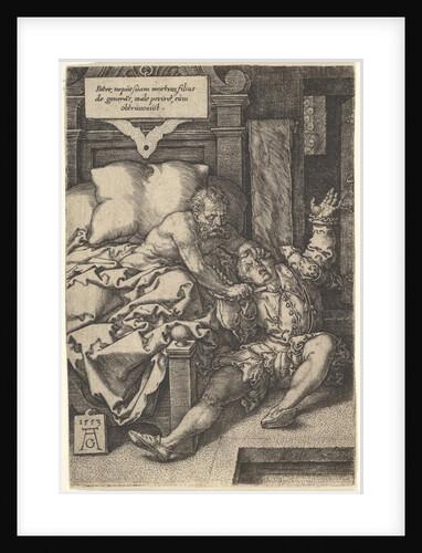Judge Herkinbald Cutting the Throat of his Nephew, 1553 by Heinrich Aldegrever