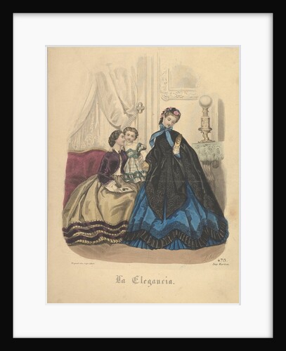Number 473 from La Elegancia Barcelona, 19th century by Heloise Leloir