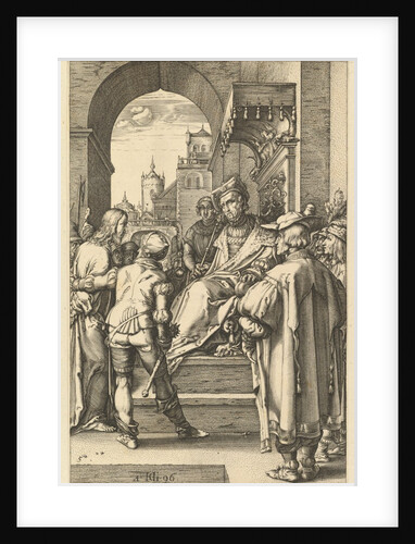 Christ before Pilate, from The Passion of Christ, 1596 by Hendrik Goltzius
