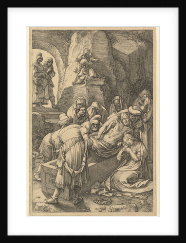 The Entombment, from The Passion of Christ, 1596 by Hendrik Goltzius