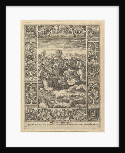 Punitio Malorum, from Allegories of the Christian Faith, from Christian and Profane Allego… by Hendrik Goltzius