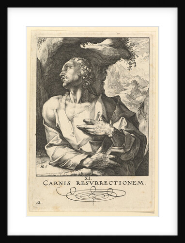 St. Jude Thaddaeus, from Christ, the Apostles and St. Paul with the Creed, ca. 1589 by Hendrik Goltzius