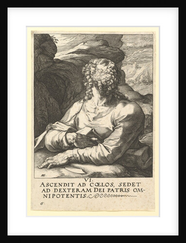 St. Bartholomew, from Christ, the Apostles and St. Paul with the Creed, ca. 1589 by Hendrik Goltzius