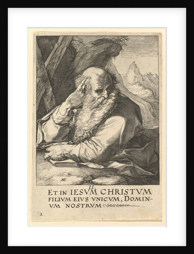 St. Andrew, from Christ, the Apostles and St. Paul with the Creed, ca. 1589 by Hendrik Goltzius