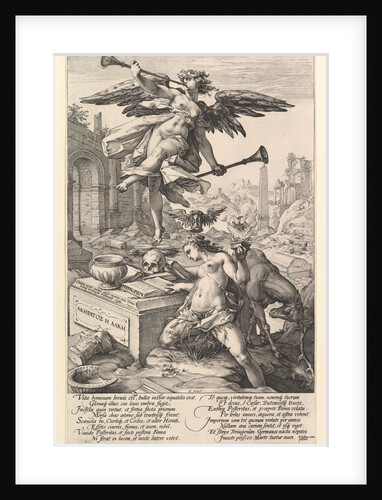 Fame and History, from the series The Roman Heroes, 1586 by Hendrik Goltzius