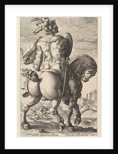Titus Manlius, from the series The Roman Heroes, 1586 by Hendrik Goltzius