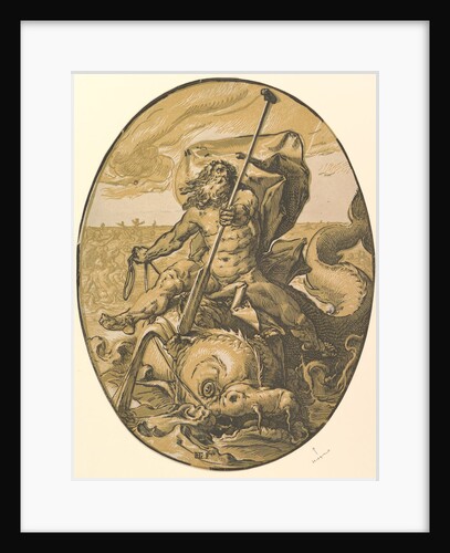 Oceanus, ca. 1589-90 by Hendrik Goltzius