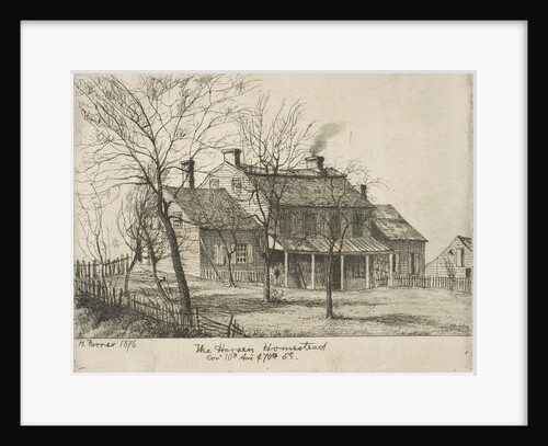 The Harsen Homestead, Corner of 10th Avenue and 70th Street, 1876 by Henry Farrer