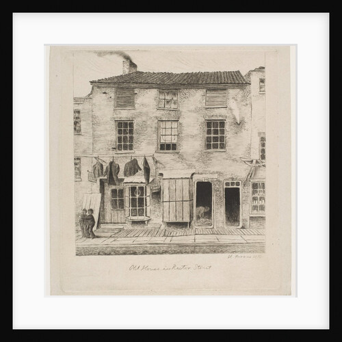 Old House in Rector Street, 1870 by Henry Farrer