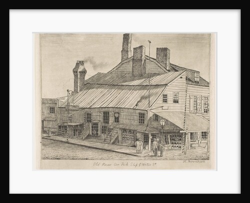 Old House, Corner of Peck Slip and Water Street, 1870 by Henry Farrer