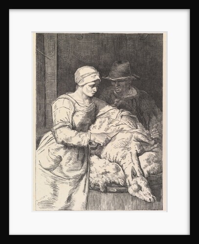 The Sheepshearer, 19th century by Henry Linton