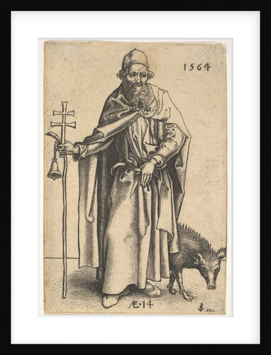 Saint Anthony, 1564 by Hieronymous Wierix/Jan Wierix