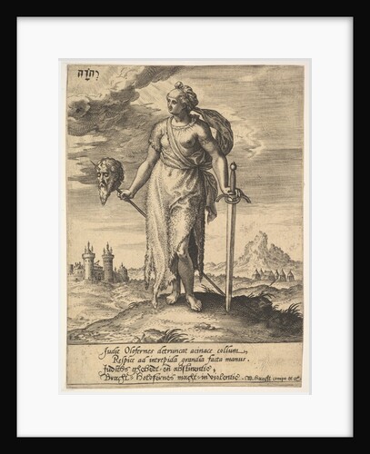 Judith, from Willem van Haecht, Tyrannorum proemia, 1578, 1578 by Hieronymous Wierix