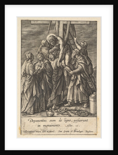 Descent from the Cross, before 1619 by Hieronymous Wierix