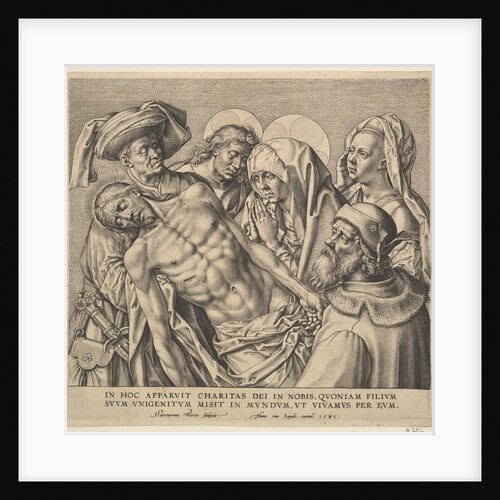 Bearing the Body of Christ, 1586 by Hieronymous Wierix