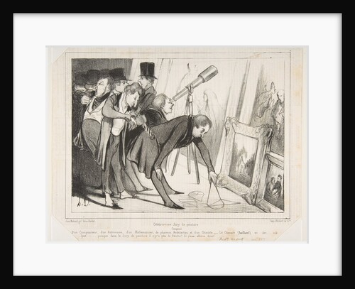 Celebrrrre Jury de Peinture…, published in Le Charivari, March 16, 1840, March 16, 1840 by Honore Daumier