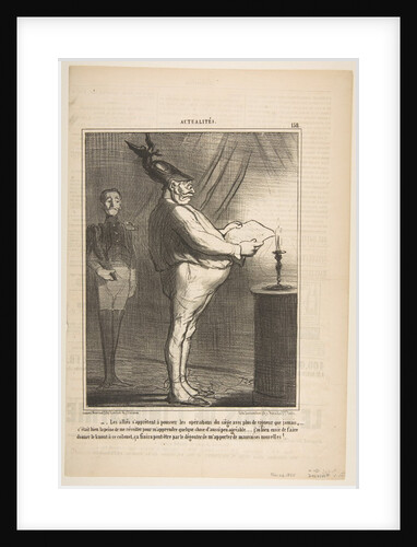 Les allies s'apprètent à pousser les opérations du siège avec plus de vigueur…, February 26, 1855 by Honore Daumier