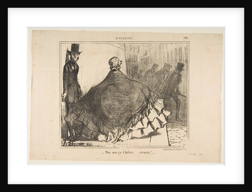 Plus que ça d'ballon…excusez!, from Actualités, published in Le Charivari, June…, June 13, 1855 by Honore Daumier
