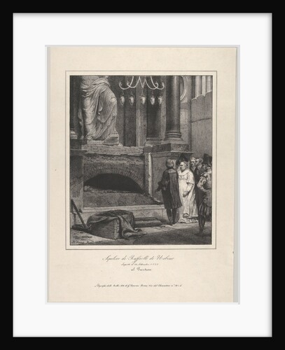 The Tomb of Raphael, Opened September 14, 1833, Pantheon, Rome, 1833 by Émile Jean-Horace Vernet