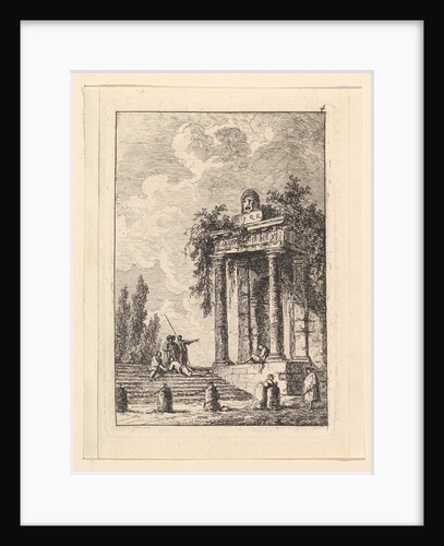 L'Escalier aux Quatre Bornes by Hubert Robert