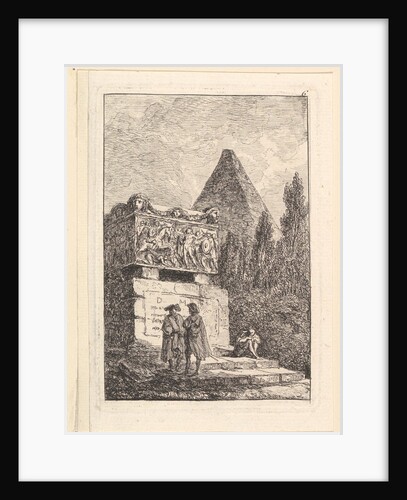 Le Sarcophage by Hubert Robert