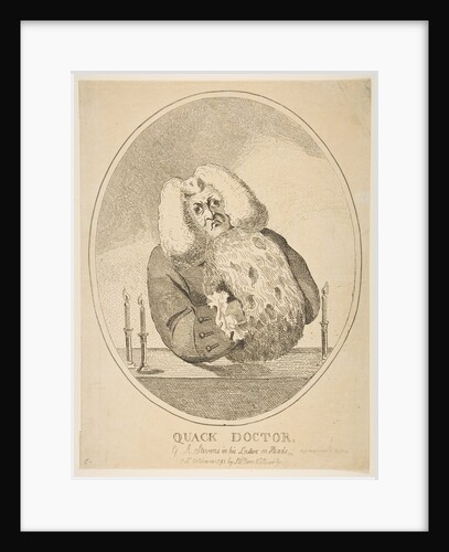 Quack Doctor, G. W. Stevens in His Lecture on Heads, October 10, 1793 by Isaac Cruikshank (attributed to)